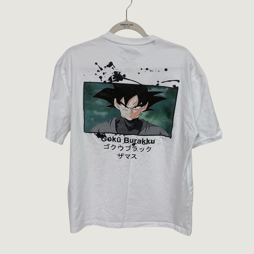 Monkey 84 Los Angeles Goku Black Dragon Ball Super White Graphic T-Shirt